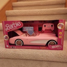 Barbie The Movie Hot Wheels RC Barbie Corvette Remote Control Car Brand New 2023