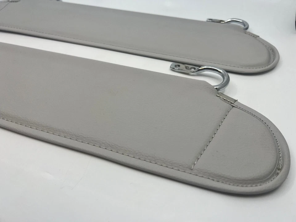 Interior Sunvisor Sun Visors Set for Jeep Wrangler YJ 87-95 Light Gray- 2 Pieces - Image 3 of 4
