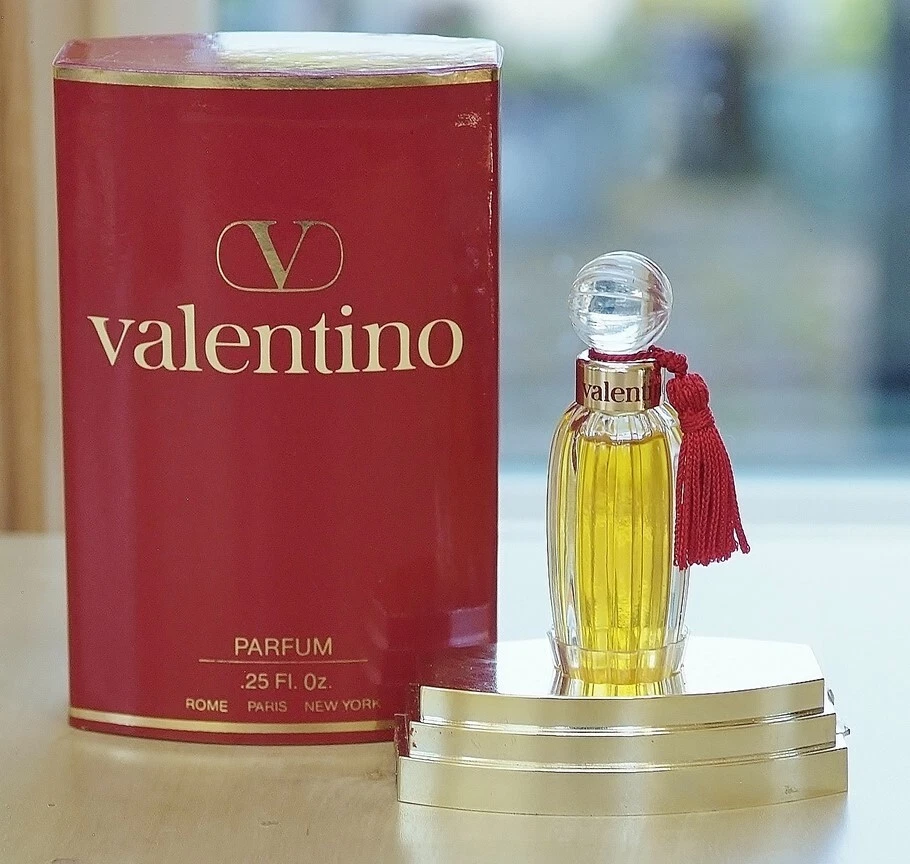 De colección VALENTINO V Classic por VALENTINO splash PERFUME PURO 1/4 oz 7,5 ml RARO Foto 2 de 4