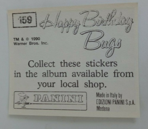 1990 Panini Happy Birthday Bugs (Pick Your Sticker) - Picture 239 of 343