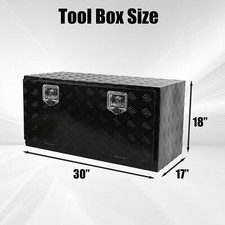 36 X 17 X 18 Pickup Truck Trunk Bed Tool Box Trailer Storage Lock W Key Bk