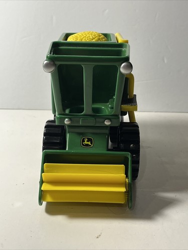 Juguete tractor John Deere RC2 recolector cosecha maíz verde amarillo usado - Imagen 1 de 8