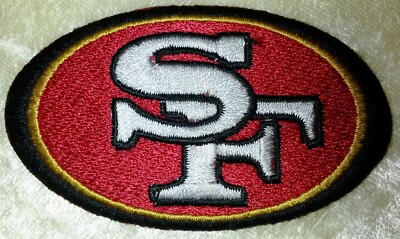 San Francisco 49ers 3.25'' Iron On Embroidered Patch ~ Free Tracking!