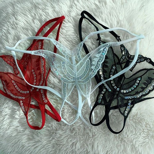 Sexy Women Lace V-String T-back Panties Thongs G-String Lingerie Underwear/US. - Picture 6 of 27