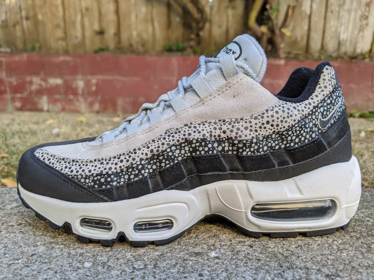 DS WOMENS NIKE AIR MAX 95 WOLF GREY BLACK SAFARI sz 5.5 neon 90 95 1