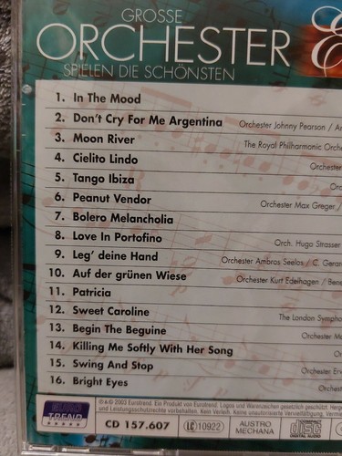 3 CD's Grosse Orchester spielen die schönsten Evergreens - Bild 4 von 4