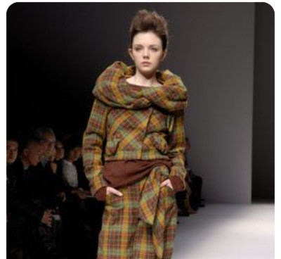 LILITH France Plaid Cropped Jacket 1990s French Designer