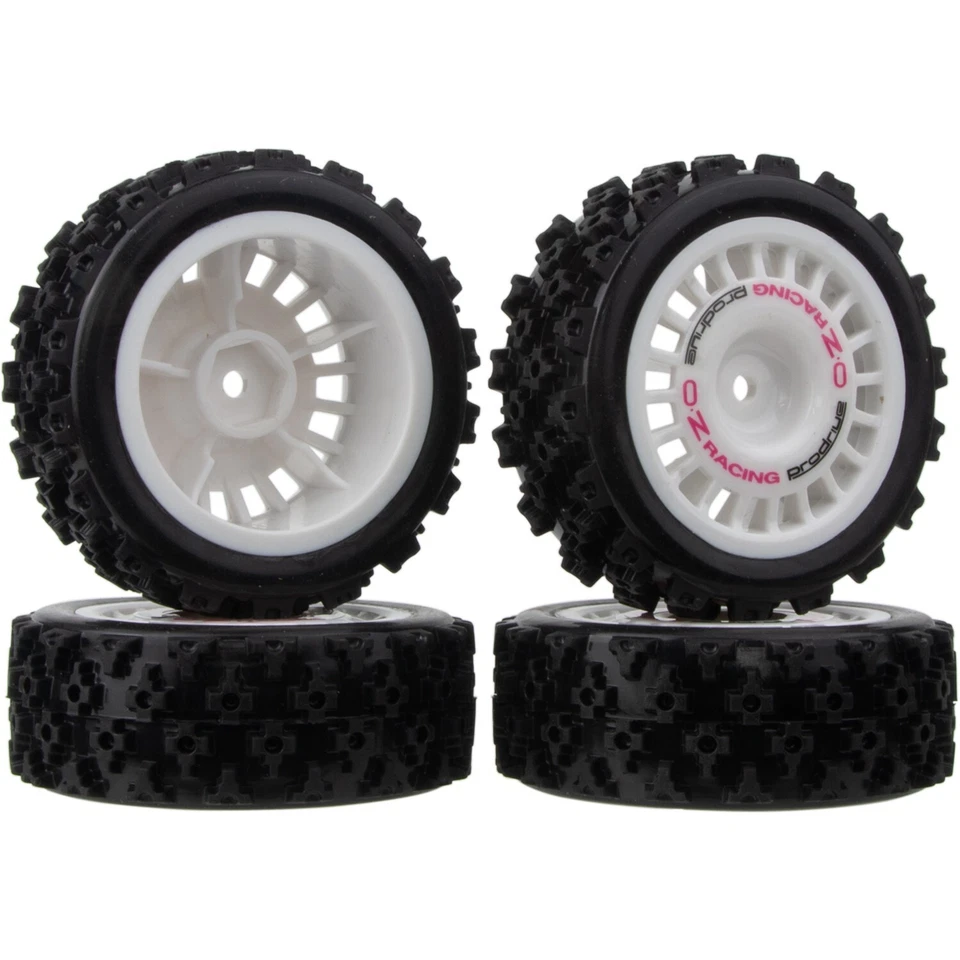 RC Car Wheels Rims & Rubber Tires 12mm Hex Hub For Tamiya TT-01 TT-02 XV-01 HSP - Image 4 of 4