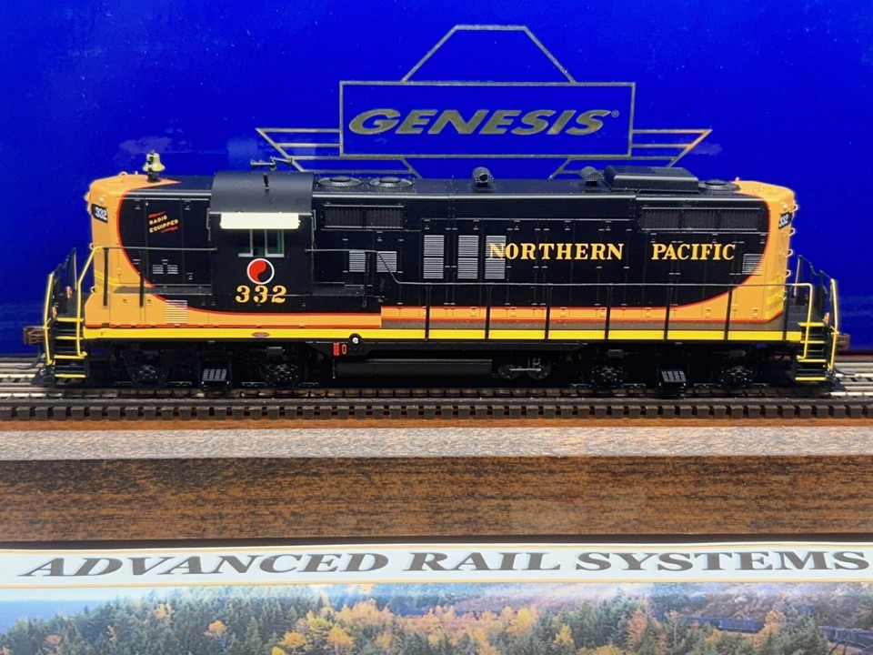 NORTHERN PACIFIC GP9 LOCO- DCC/TSUNAMI SOUND HO Scale -