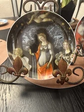 Weissestal Sandro Botticelli Collectors Plates- Set Of Two- La Primavera 