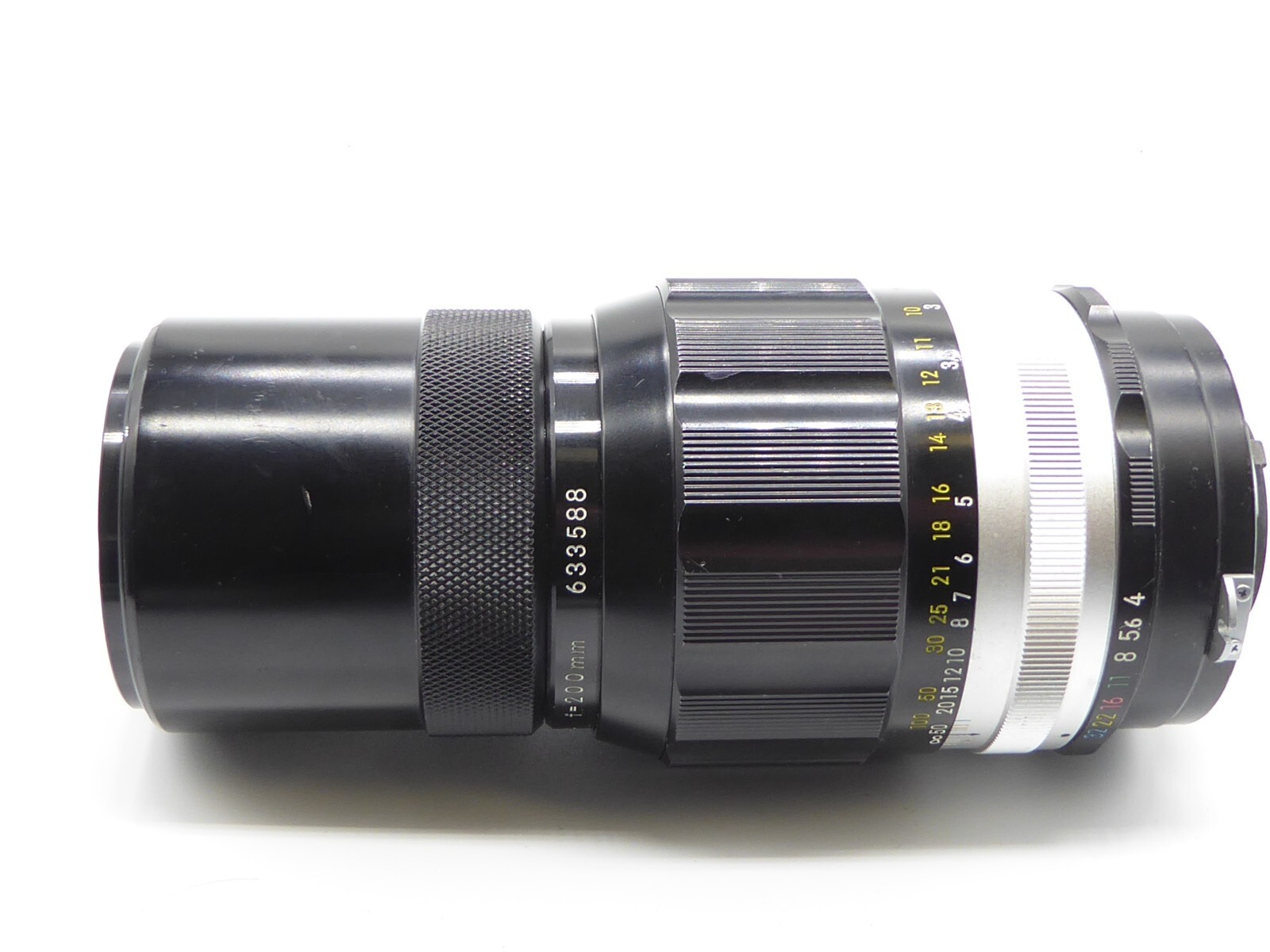 Nikon NikkorQC Auto 200mm f/4 PreAi Manual Focus Telephoto Lens. built in hood eBay