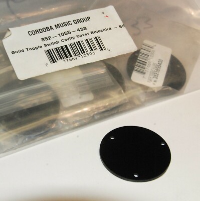 Guild Toggle Switch Cavity Cover, Black Bluesbird  352-1055-433