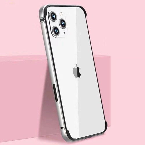 Aluminum Metal Bumper Frame TPU Rubber Cover Case for iPhone 16 15 14 13 Pro Max - Picture 5 of 24