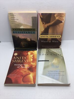 Lot of (4) ANITA SHREVE Novels - Resistance, Eden Close & More - Trade Paperback