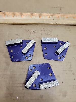 3PK Trapezoid HTC Style Grinding Shoe / Disc / Plate - Soft Bond - 30/40 Grit 
