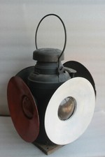 Railway Locomotive Iron Lamp Railroad Paraffin Lamp Collectible Decorative