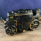 Mid Century T.V. Lamp black and gold stage coach — photo 3