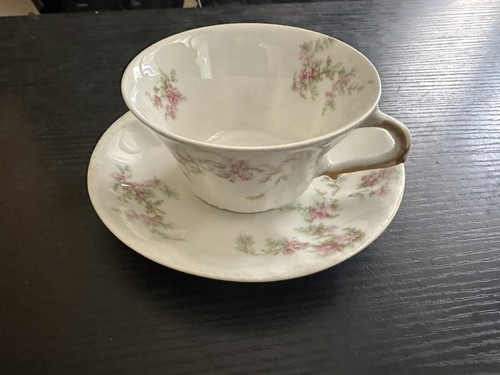 Theodore Haviland Limoge France Tea Cup and Saucer (Pink Flowers) - Picture 5 of 7