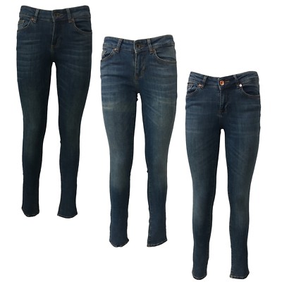 SEVEN7 Damen Skinny Jeans High Waist Zip Mod MIRA 1247015 Medium Rise