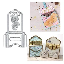 Gift Box Metal Die Cuts, Gift Box Cutting Dies Cut Stencils Card Paper Craft ...