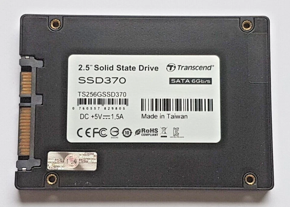 256 GB SATA III Transcend SSD370 SSD TS256GSSD370 2D-NAND MLC 2.5" Festplatte