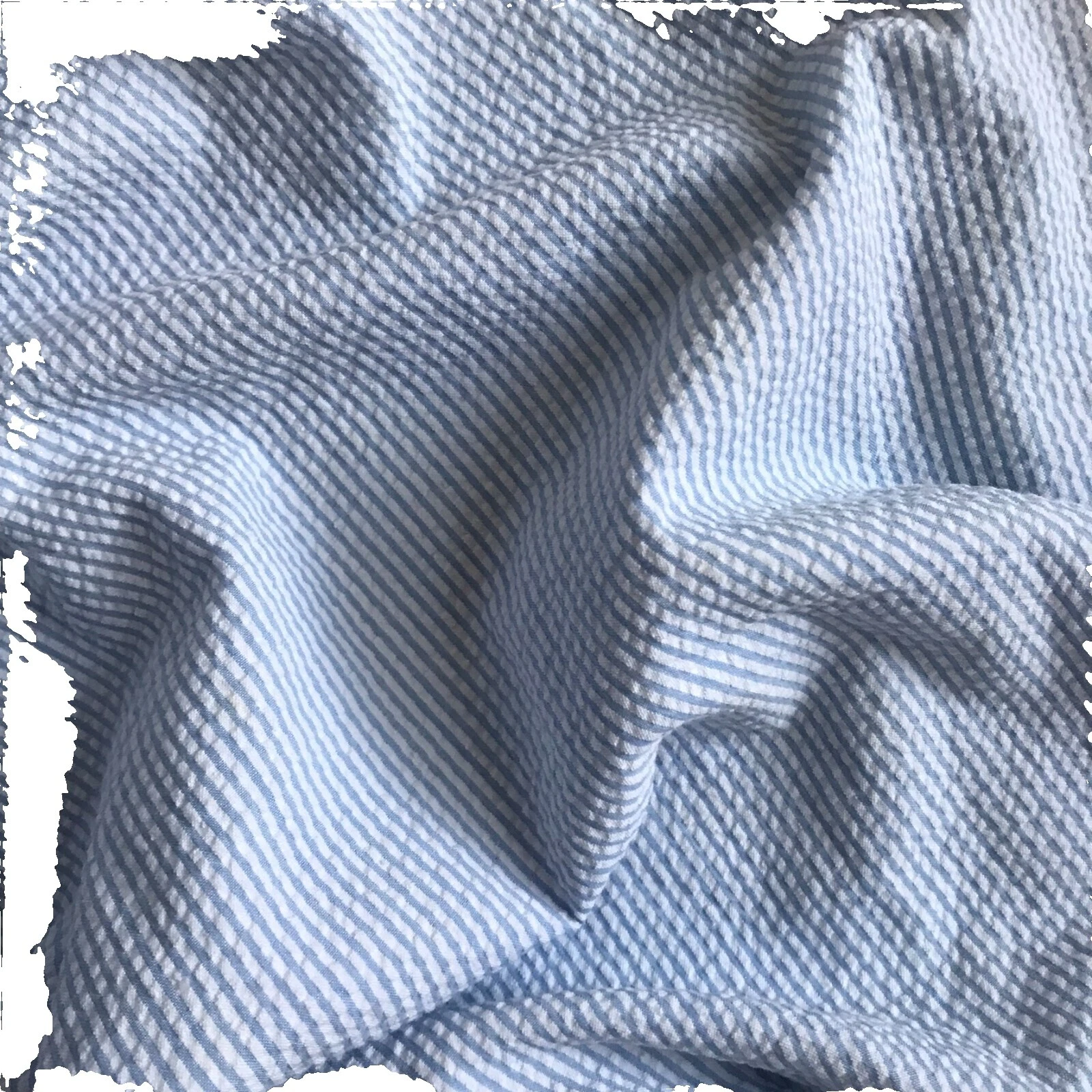 Robert Kaufman Striped Fabric Seersucker