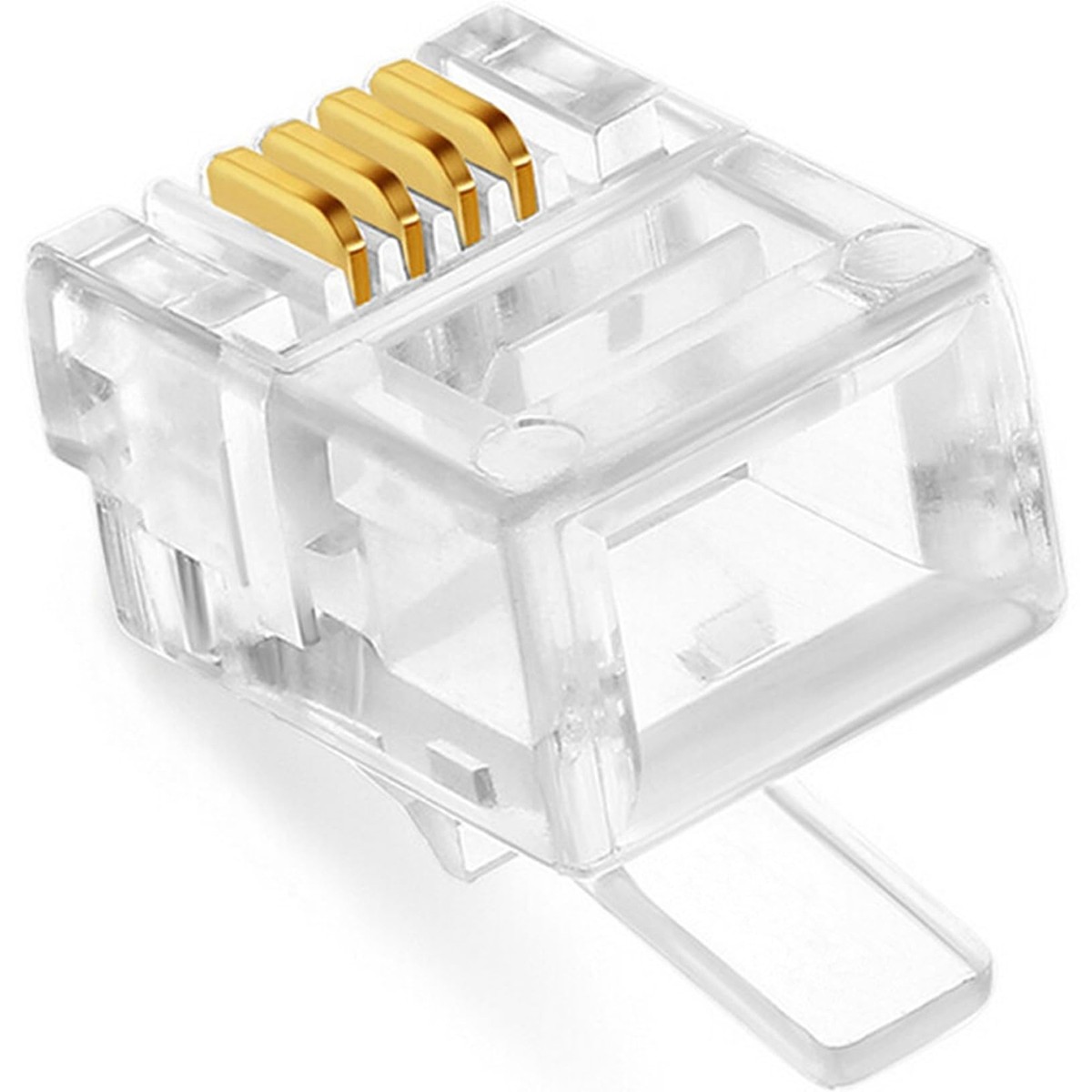 Ancable Cavo Telefonico Piatto BT A RJ11 6P2C – 10 Metri – Estensione Per Modem, Fax, Dial-up, Sky Telephone – Colore Bianco - 5