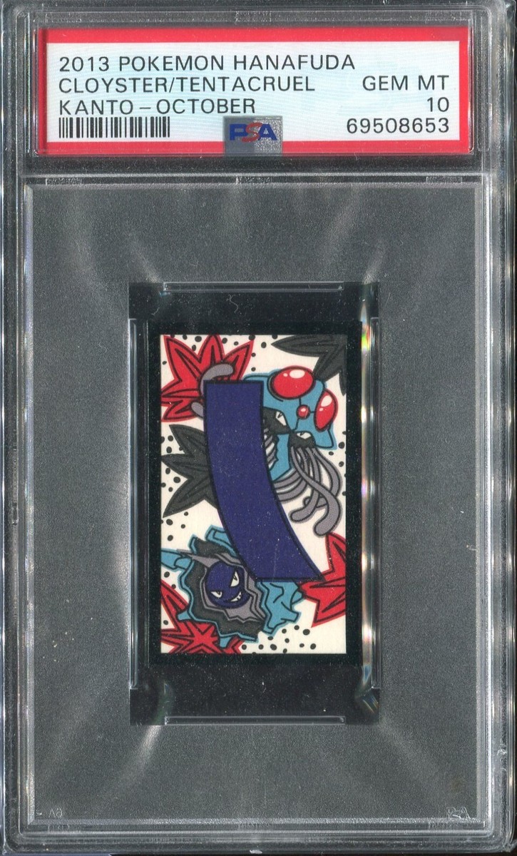 Cloyster Tentacruel PSA 10 Pokemon Hanafuda Japanese Card 2013