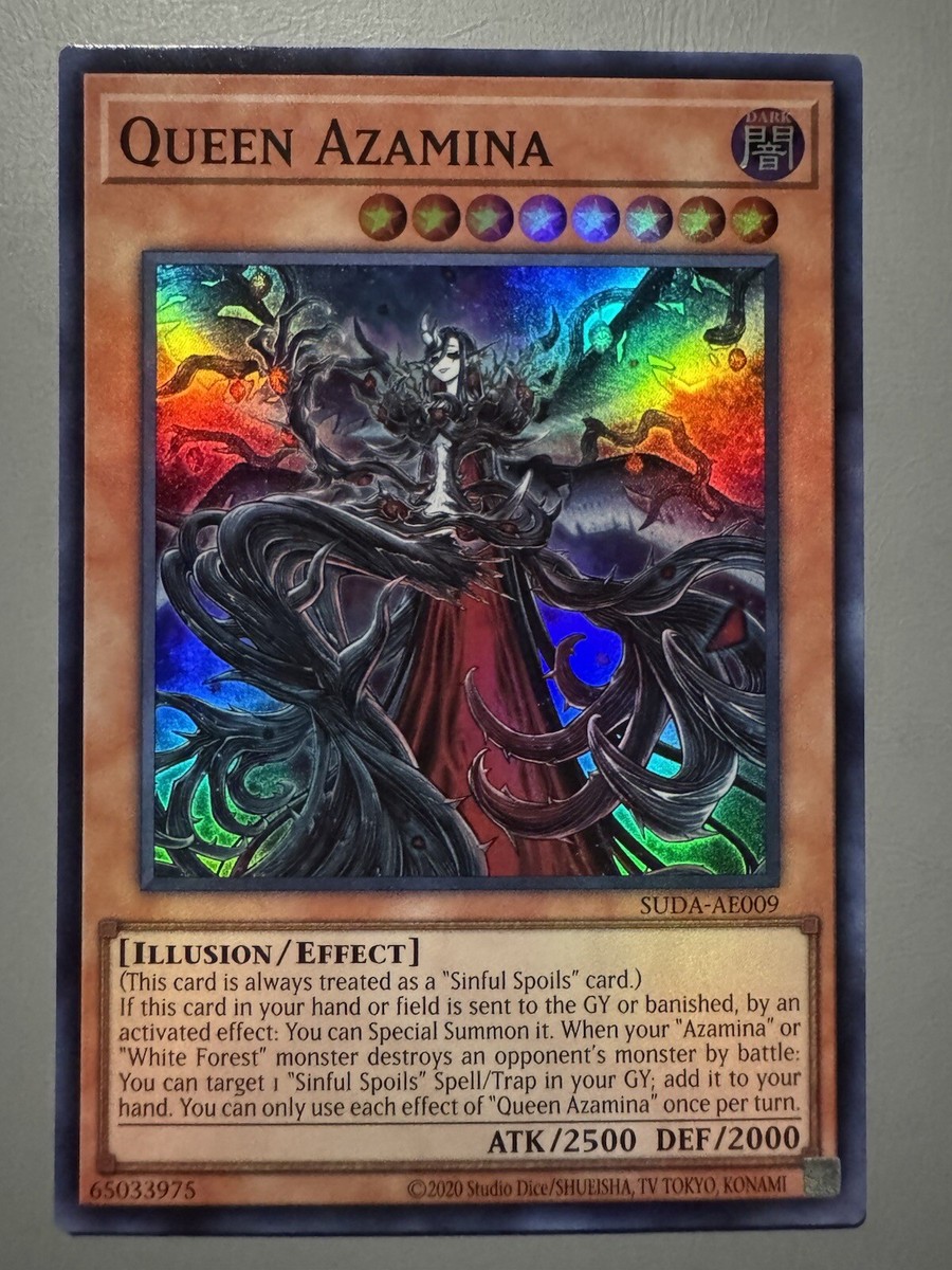 YUGIOH QUEEN AZAMINA (EFFECT) ASIA ENGLISH EDITION SUDA-AE009