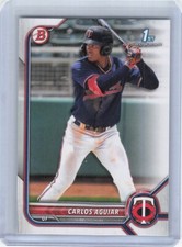 2022 Bowman - Prospects #BP-1 Carlos Aguiar (RC)