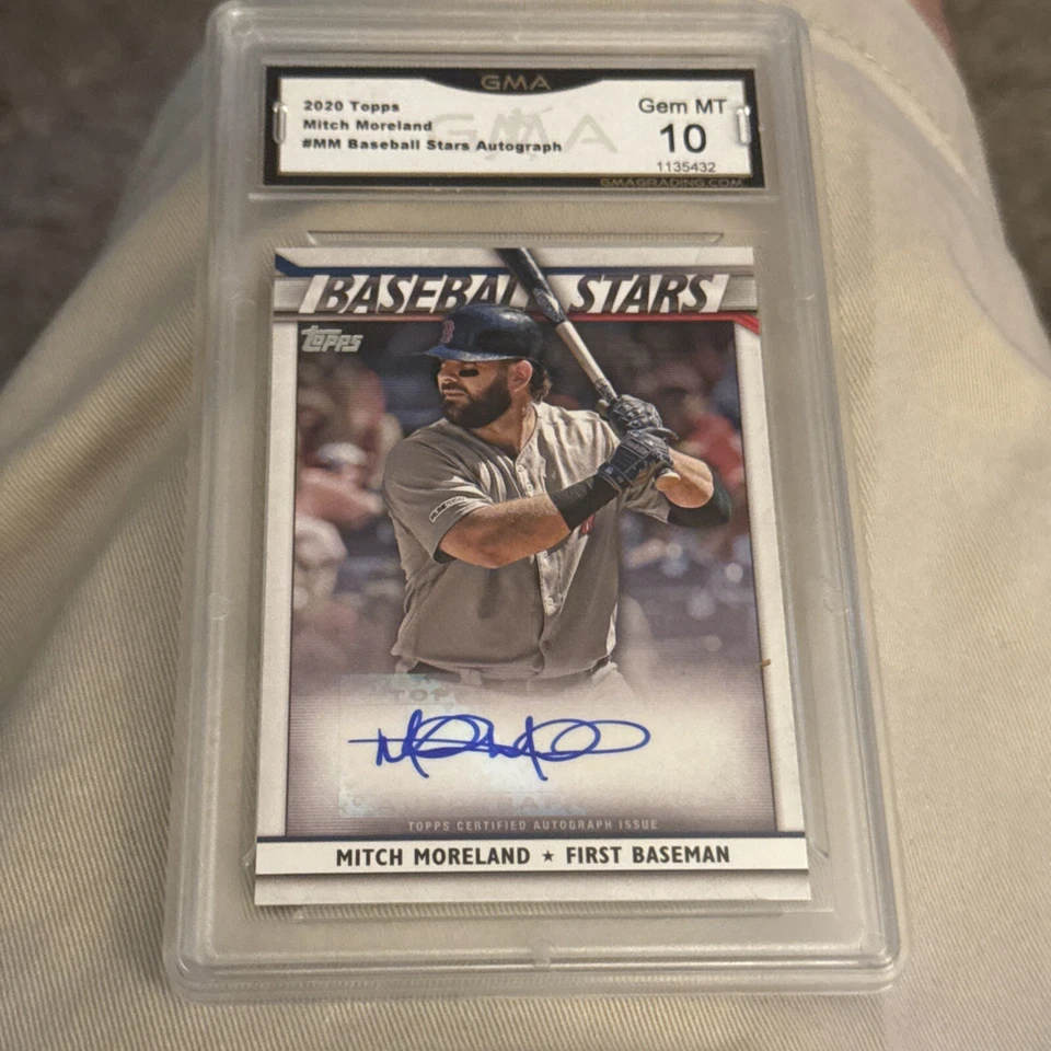 2020 Topps BSA-MM Mitch Moreland Gem 10 - Image 3 of 3