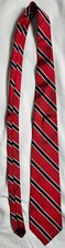Brooks Brothers Men's Neck Tie Red Striped 100% Silk Vivid Made in USA