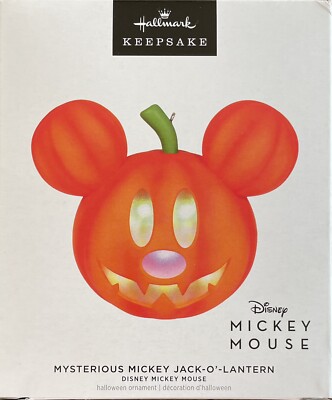 Hallmark Disney Micky Mouse Mysterious Mickey Jack-o'-Lantern Ornament