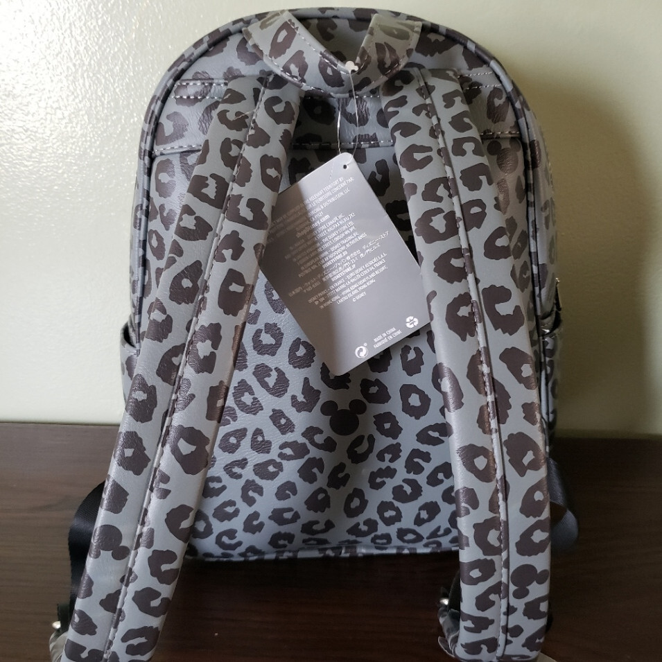 DisneyParks Mickey Greyscale Animal Print Backpack NWT Disney Store Mickey Mouse Grayscale Animal Print Backpack  main image 3
