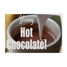 Decal Stickers Yummy Hot Chocolate Advertising Printing Vinyl Store Sign Label