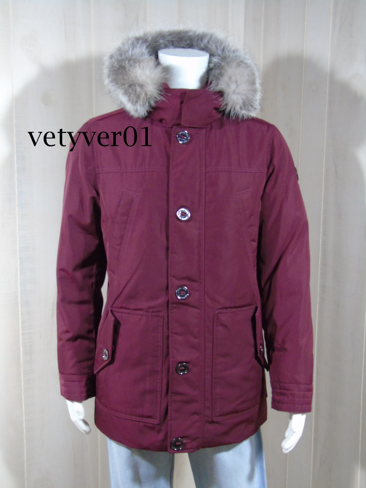 New MICHAEL KORS Weather Engineered Heavyweight Down Fox Fur Trim Hood Parka image 5