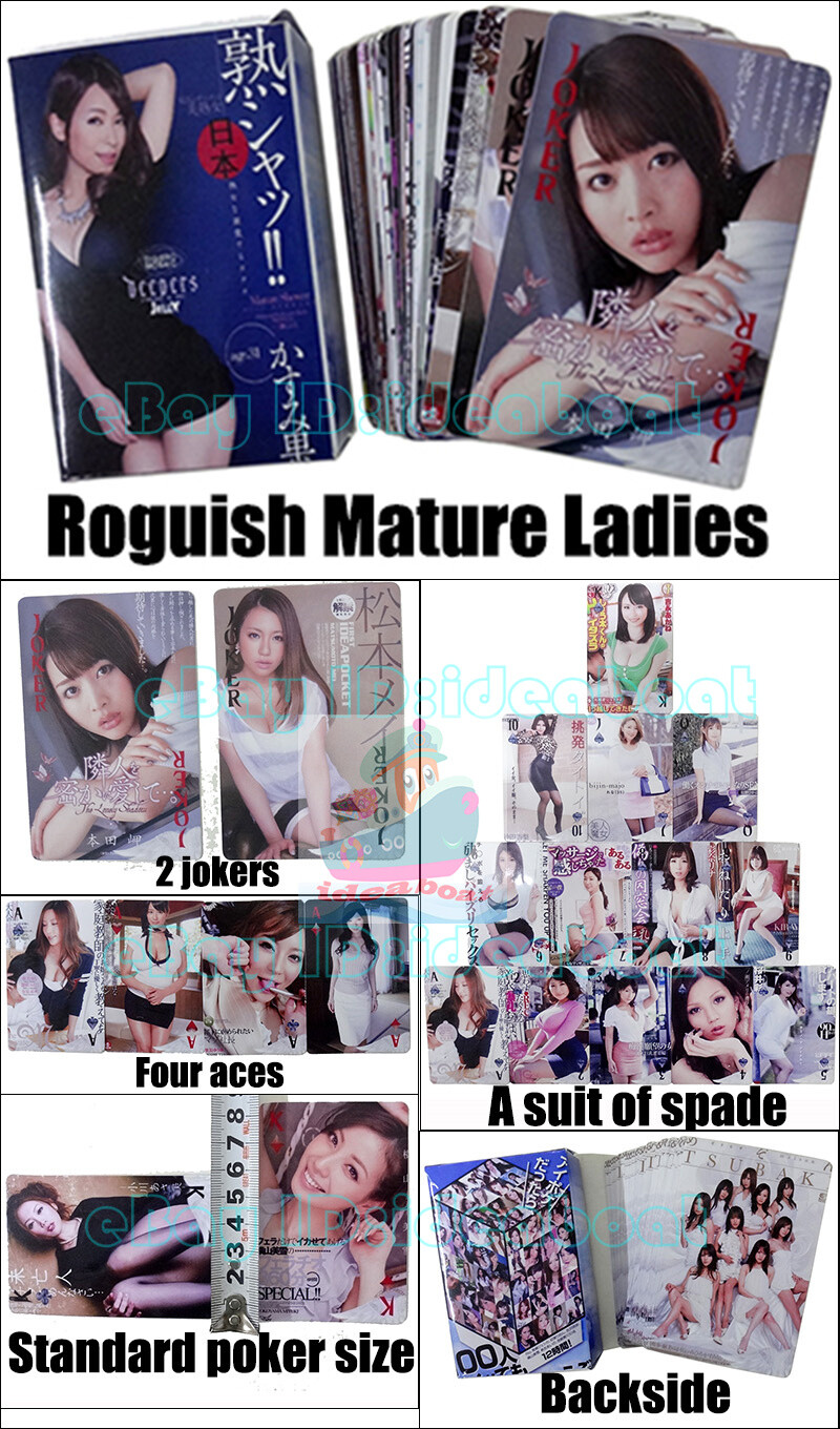 Erotica Porno Art of AV Japanese Uniform Enticement Deck of Playing  cardPoker | eBay