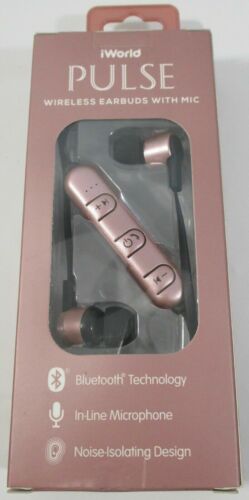 AudioBLUE-iWorld Pulse Bluetooth Wireless Earbuds w Mic iPhone Galaxy Android - Picture 2 of 10