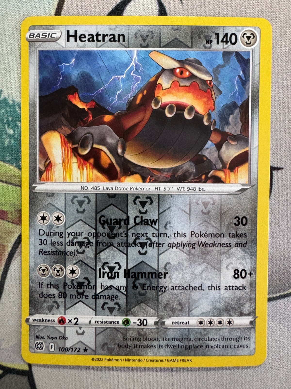 Heatran Reverse Holo English Pokemon TCG BKBN883