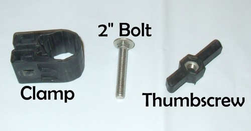 Yakima Crossbar Mount, Clamp, Bolt, Wing Nut (Complete Set or Parts)