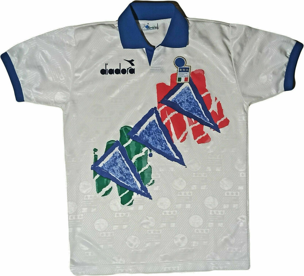 maglia calcio vintage Italia 1988 Diadora Roberto Baggio Training