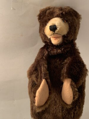 VTG 1950 s Steiff  Teddy Bear Puppet 9 x 9  GoodCondition Ear Needs Sewn @ Seam
