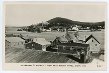 View Near Bakers Hotel GASPÉ Gaspésie Quebec Canada 1940-50s RPPC C.V. 27
