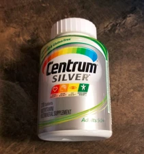 Centrum Silver Multivitamin Multimineral Supplement Adult 50+ 220 Tbs EX 01/27 &