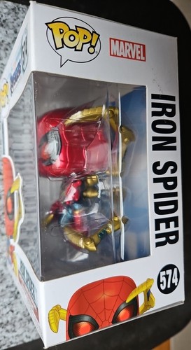 Funko Pop! Marvel Iron Spider Vinyl Figure Avengers Spider-Man Infinity Endgame - Picture 6 of 7