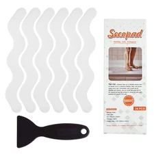 Secopad USA Patented Anti Slip Shower Stickers 24 PCS Safety Bathtub Strips A...