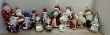 LOT of 15 Vintage Glass Santa Ornaments Czech Germany Poland Taiwan Inge Classic