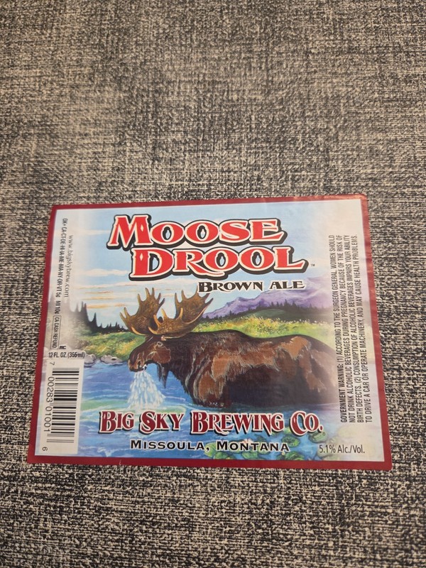 BIG SKY BREWING CO CRAFT MICRO BEER LABEL MT