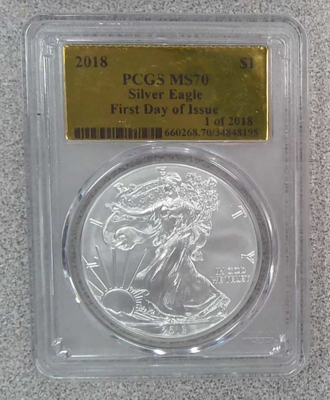 American Eagle PCGS Certified Silver Bullion Coins 2018 for sale