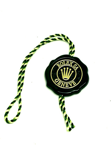 Authentic Rolex Green Hang Tag Multiple Crown Hologram Certified Superlative